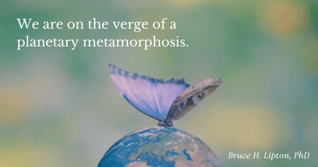 We are on the verge of a planetary metamorphosis. -Bruce Lipton, PhD